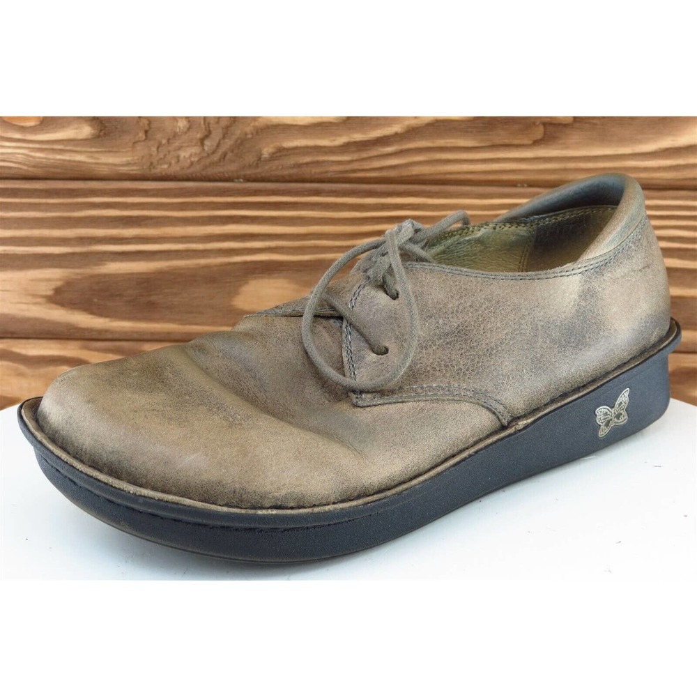 Alegria Size 36 M Brown Fashion Sneakers Shoes Leather‎ Women Bre-603